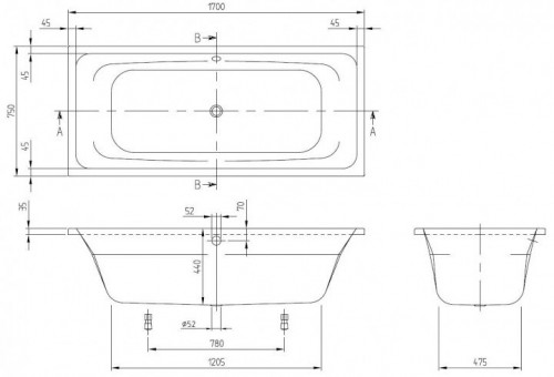 Villeroy & Boch Targa Style 170x75