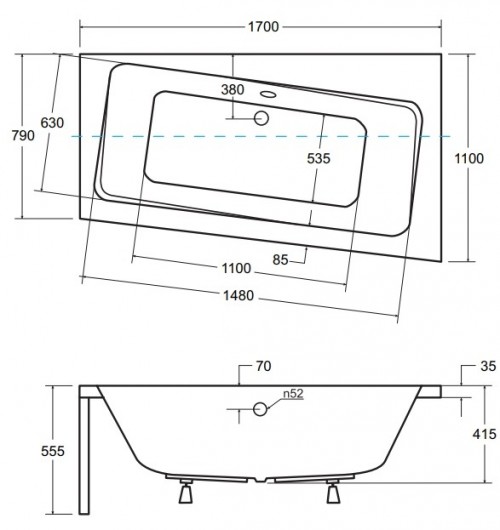 Besco Infinity 170x110