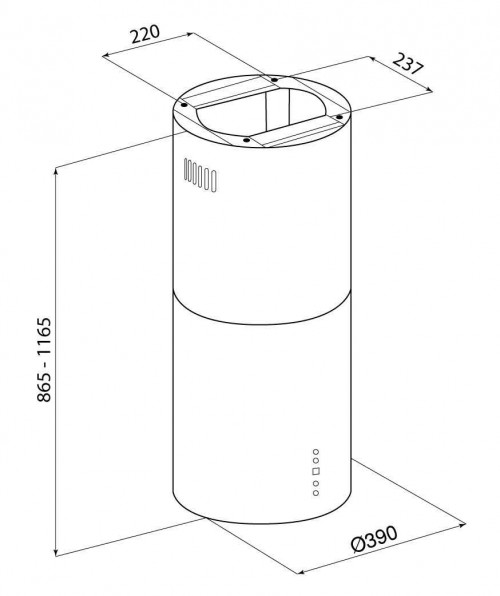 GLOBALO Cylindro Isola 39.4