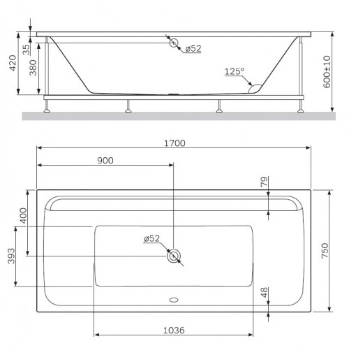 AM-PM Inspire V2.0 170x75