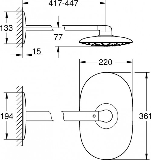 Grohe Rainshower Mono 360 26450000