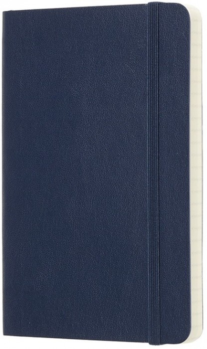 Moleskine Squared Notebook Pocket Soft Sapphire