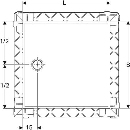 Geberit Setaplano 120x120 154290111