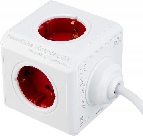 Allocacoc PowerCube Extended USB 1402RD/DEEUPC