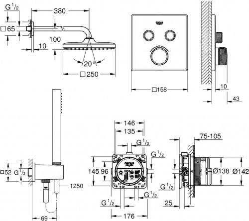 Grohe Grohtherm SmartControl 26415SC1