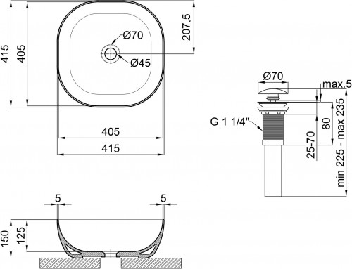 Q-tap Kolibri QT10112144MBMB