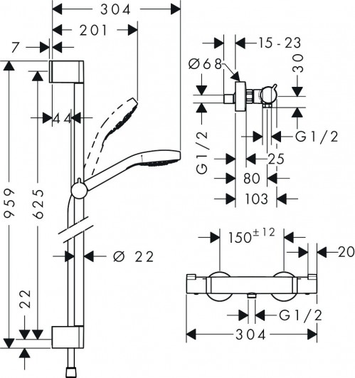 Hansgrohe Croma Select S Vario 27014400