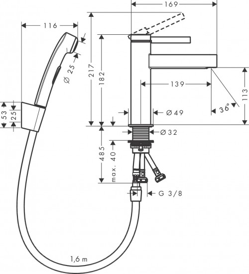 Hansgrohe Finoris 76210000