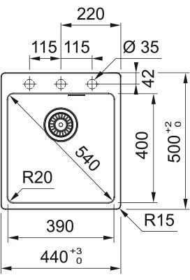 Franke Maris MRG 610-39 FTL 114.0661.789