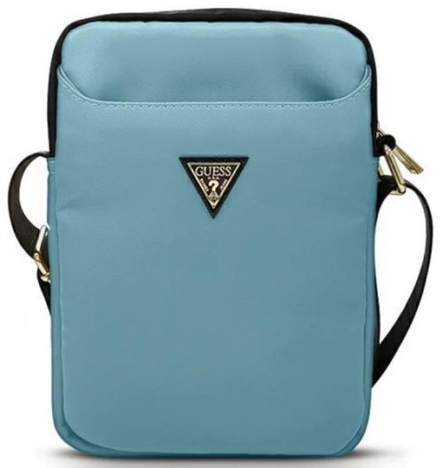 GUESS Tablet Bag with Triangle Metal Logo 10