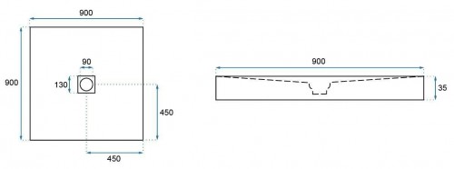 REA Rock 90x90 REA-K5580