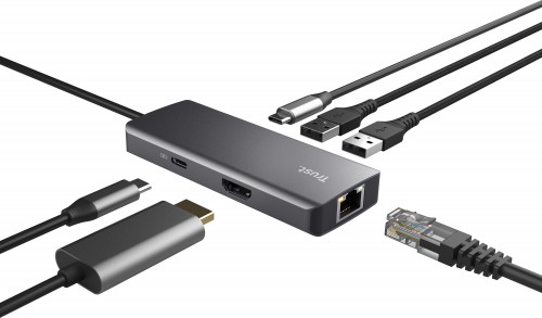 Trust Dalyx 6-in-1 USB-C Multi-Port Adapter