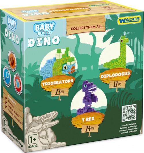 Wader Baby Blocks Dino 41495