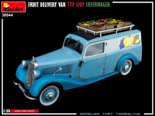 MiniArt Fruit Delivery Van Typ 170v Lieferwagen (1:35)