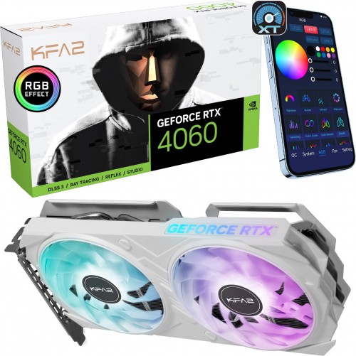 KFA2 GeForce RTX 4060 EX White 1-Click OC