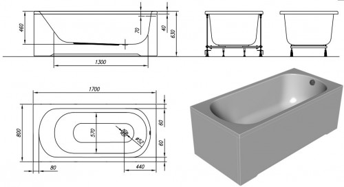 Kolpa San Betty 170x80 565925