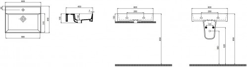 Quarter Bath Cross Line 60 70CL23060.00.1.3.01