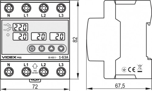 Videx VF-RS-3RNT63