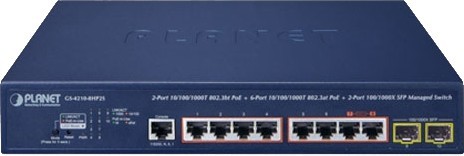 PLANET GS-4210-8HP2S