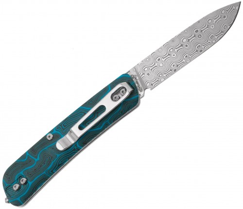 Boker Plus Tech Tool Damascus Blue Damast G10