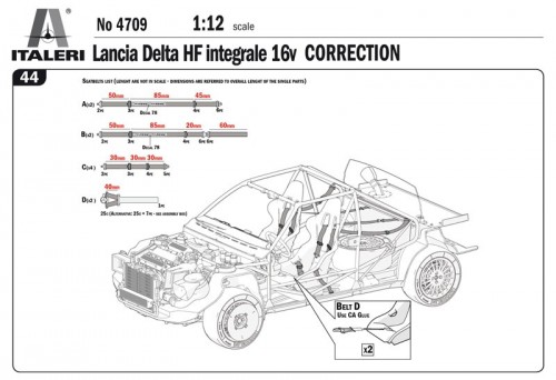 ITALERI Lancia Delta HF Integrale 16v (1:12)