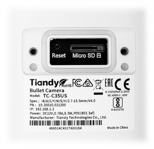 Tiandy TC-C35US I8/A/E/M/C/H/2.7-13.5mm