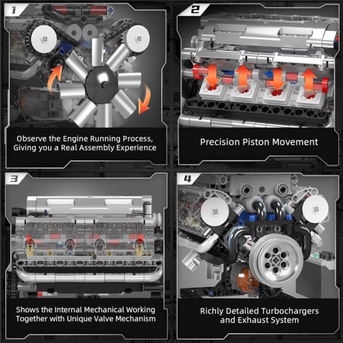 Mould King V8 Technic 10088