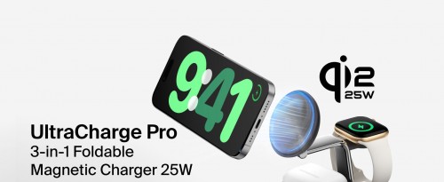 Belkin UltraCharge Pro 3-in-1 Magnetic Charging Dock Qi2 25W