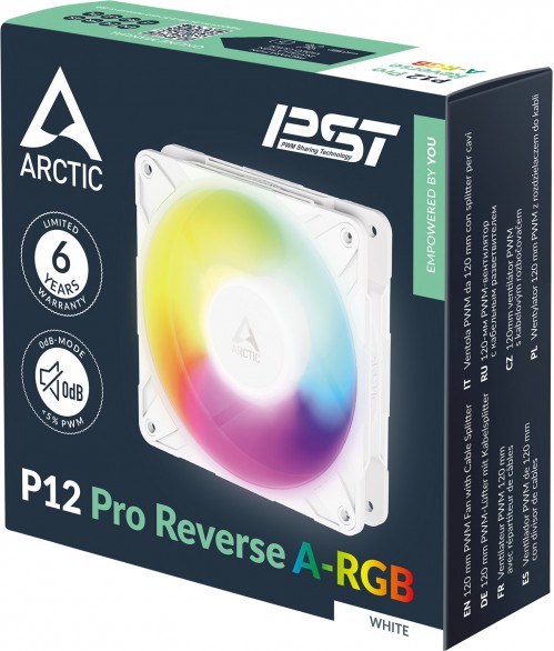 ARCTIC P12 Pro Reverse A-RGB White