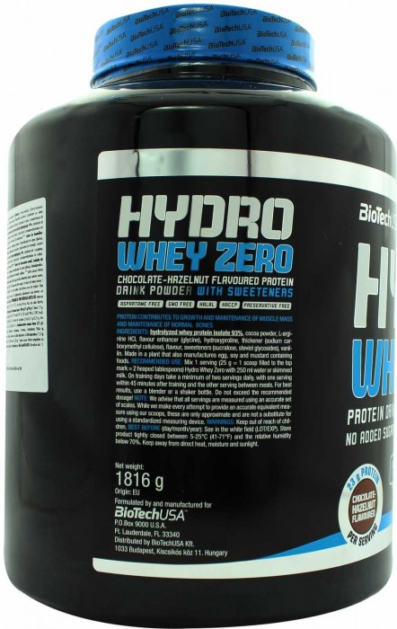 BioTech Hydro Whey Zero 1.816 kg