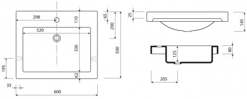 Чертеж с размерами