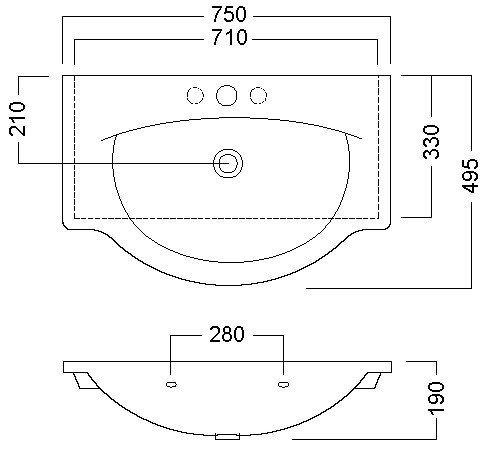 Чертеж с размерами
