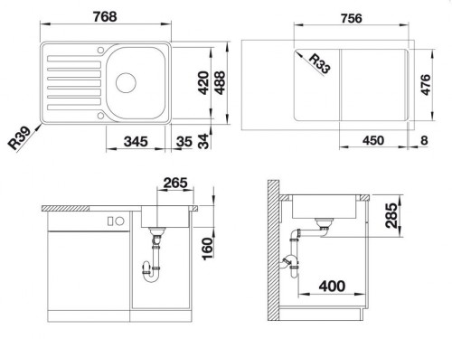 Blanco Lantos 45S-IF Compact