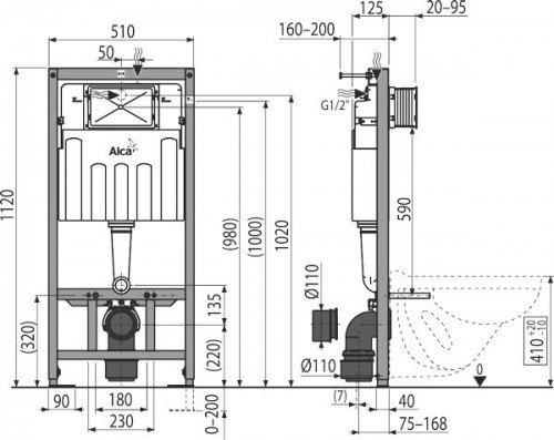 Alca Plast AM101/1120 Sadromodul