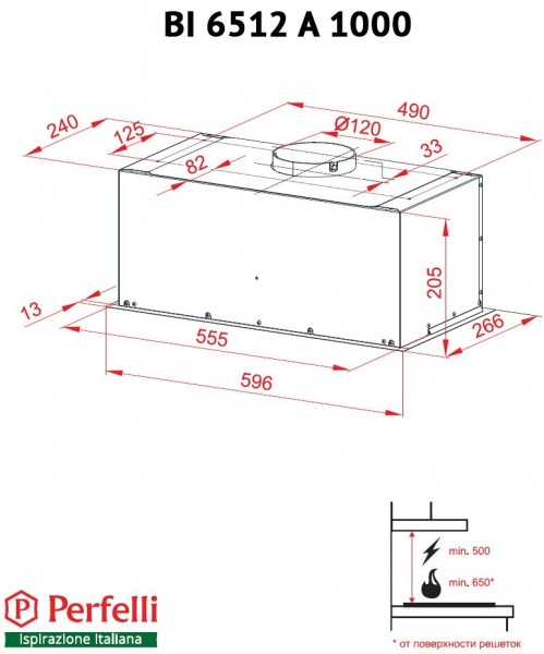 Perfelli BI 6512 A 1000 DARK IV LED