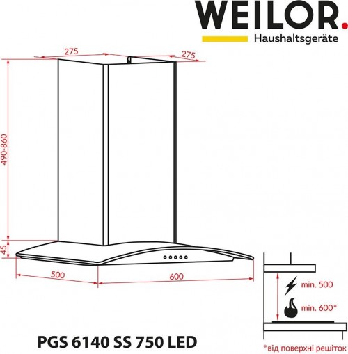 Weilor PGS 6230 SS 1000 LED