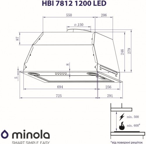 Minola HBI 7812 BL 1200 LED