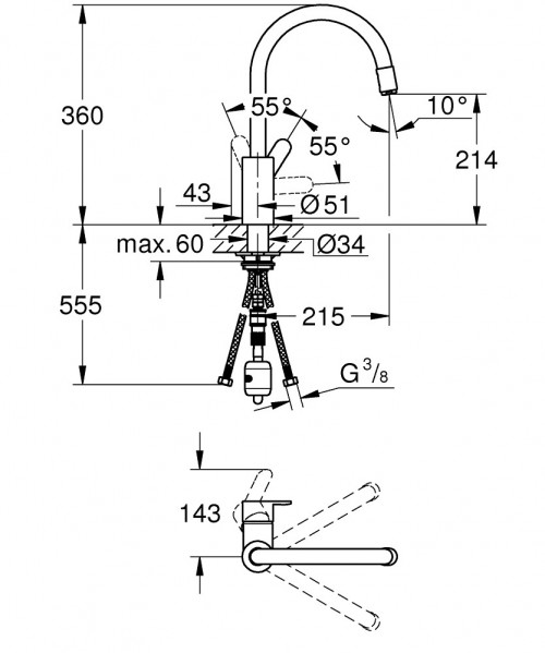 Grohe Eurostyle Cosmopolitan New 31126