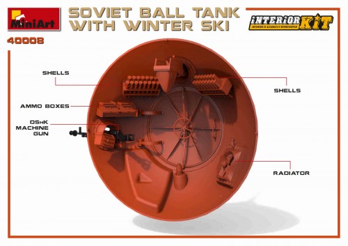 MiniArt Soviet Ball Tank with Winter Ski (1:35)