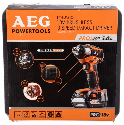 Упаковка AEG BSS 18CB3 LI-502C