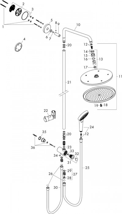 Hansgrohe Croma Select S 280 26793000