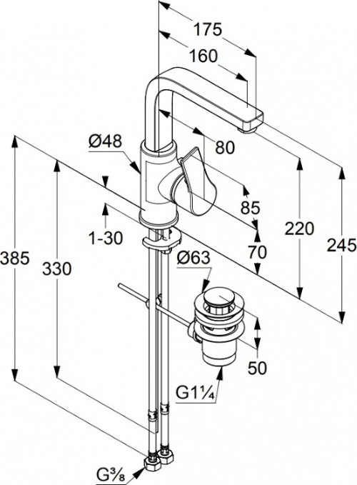 Kludi Zenta SL 480270565