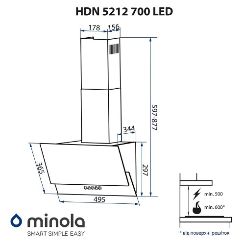 Minola HDN 5212 BL 700 LED