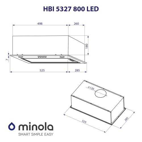 Minola HBI 5327 GR 800 LED