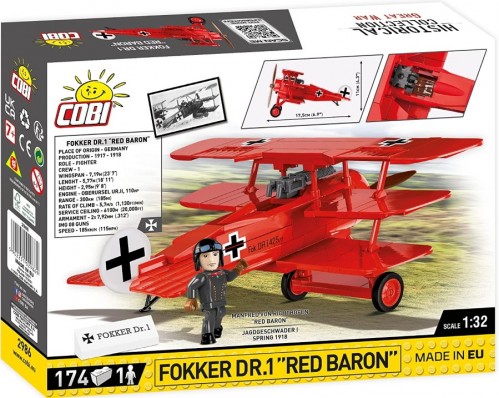 COBI Fokker Dr.1 Red Baron 2986