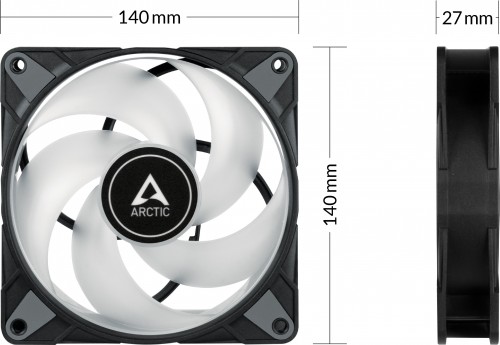 ARCTIC P14 PWM PST A-RGB 3pcs.