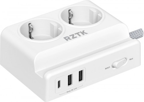 RZTK Power Strip 2+2 USB-A+USB-C