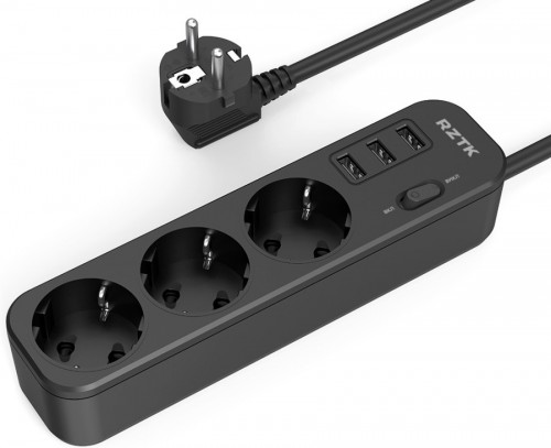 RZTK Power Strip 3+3 USB-A