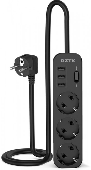 RZTK Power Strip 3+3 USB-A