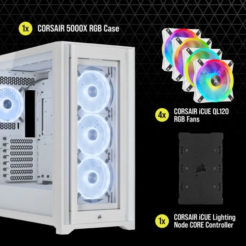 Corsair iCUE 5000X RGB QL White